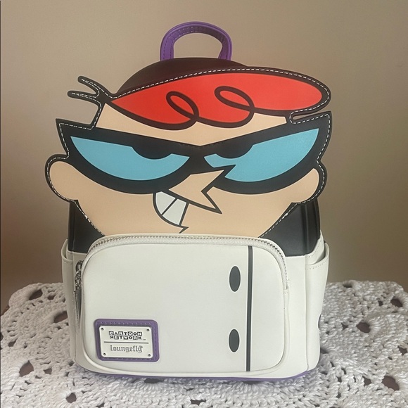 Loungefly Handbags - Loungefly Cartoon Network DEXTER'S LABORATORY Glow in The Dark Bag/Backpack NWT